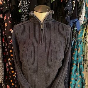 Oscar De La Renta Half Zip Sweater
